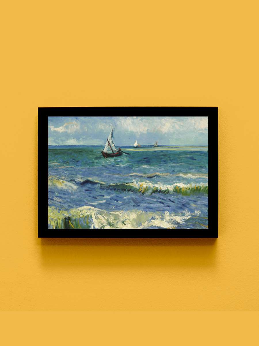 The sea at Saintes-Maries-de-la… Saintes-Maries-de-la-Mer (Vintage Seascape… Sanatsal Modern Tablo Siyah Çerçeveli Poster Modern Duvar Tablo