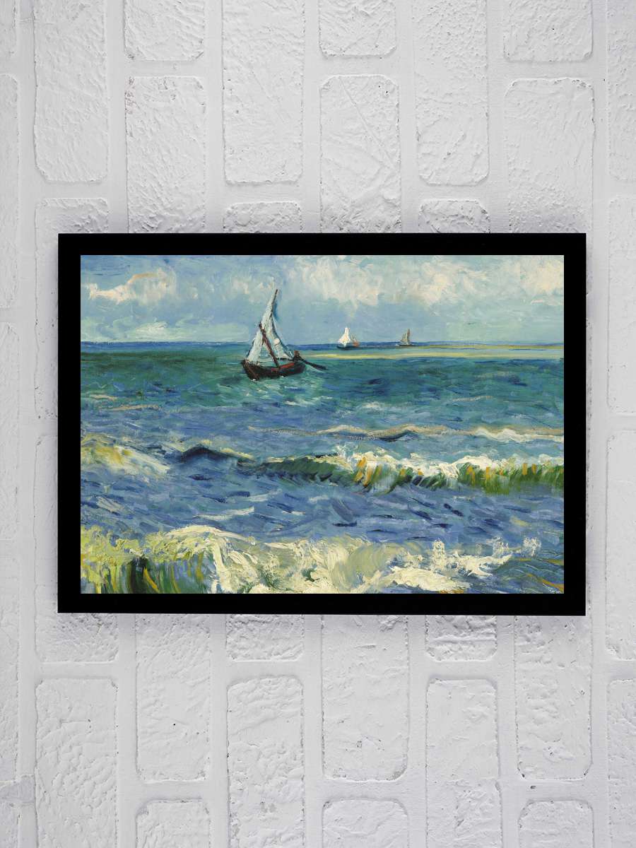 The sea at Saintes-Maries-de-la… Saintes-Maries-de-la-Mer (Vintage Seascape… Sanatsal Modern Tablo Siyah Çerçeveli Poster Modern Duvar Tablo