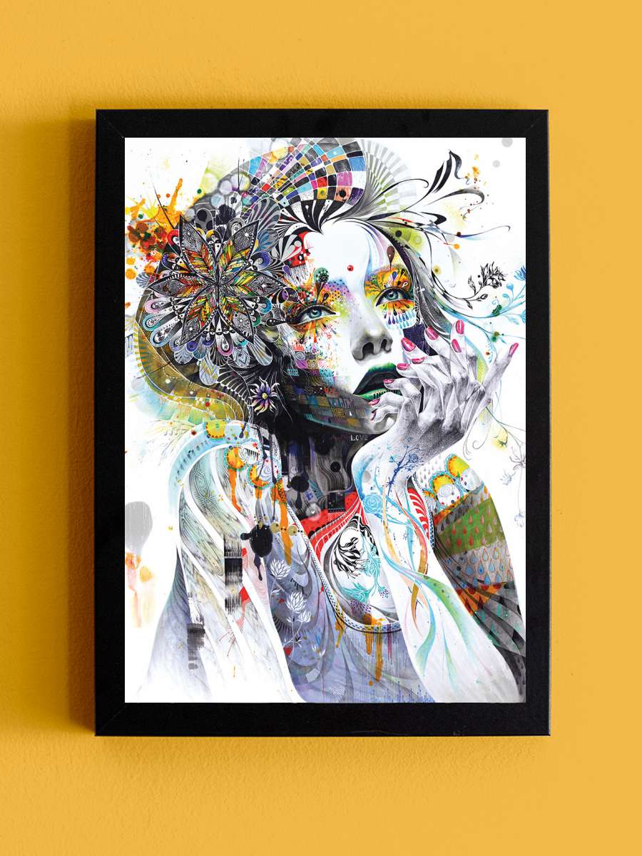 Minjae Lee - Circulation Sanatsal Modern Tablo Siyah Çerçeveli Poster Modern Duvar Tablo