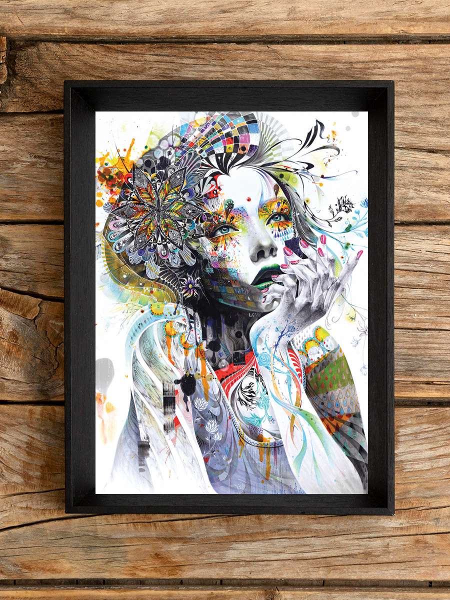 Minjae Lee - Circulation Sanatsal Modern Tablo Siyah Çerçeveli Poster Modern Duvar Tablo