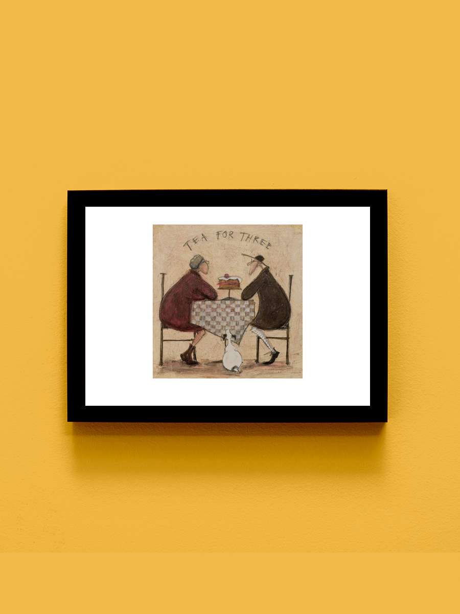 Sam Toft - Tea for Three II Sanatsal Modern Tablo Siyah Çerçeveli Poster Modern Duvar Tablo