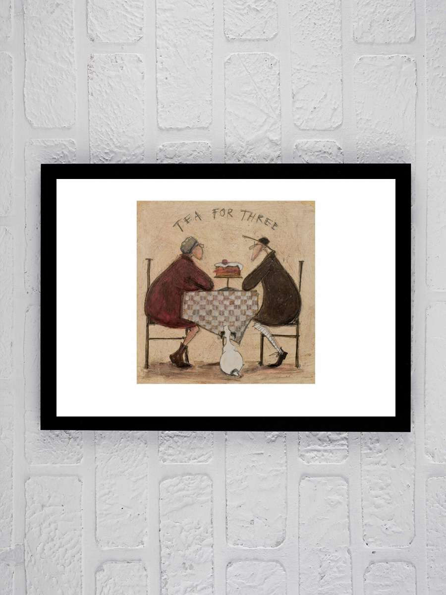 Sam Toft - Tea for Three II Sanatsal Modern Tablo Siyah Çerçeveli Poster Modern Duvar Tablo