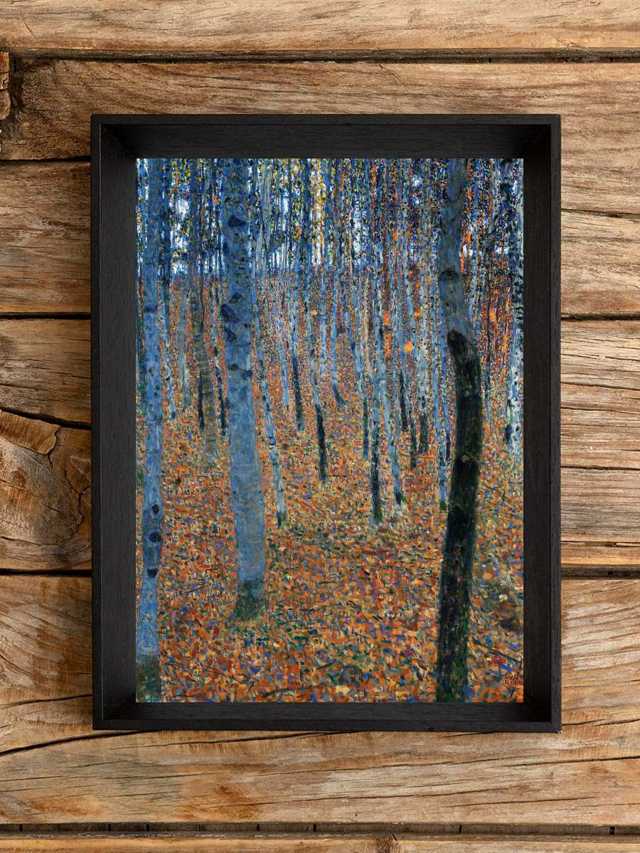 Beech Grove (Vintage Trees) -… - Gustav Klimt Sanatsal Modern Tablo Siyah Çerçeveli Poster Modern Duvar Tablo