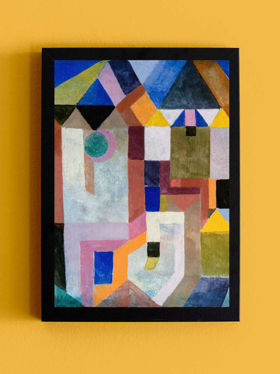 Colourful Architecture - Paul… Paul Klee Sanatsal Modern Tablo Siyah Çerçeveli Poster Modern Duvar Tablo