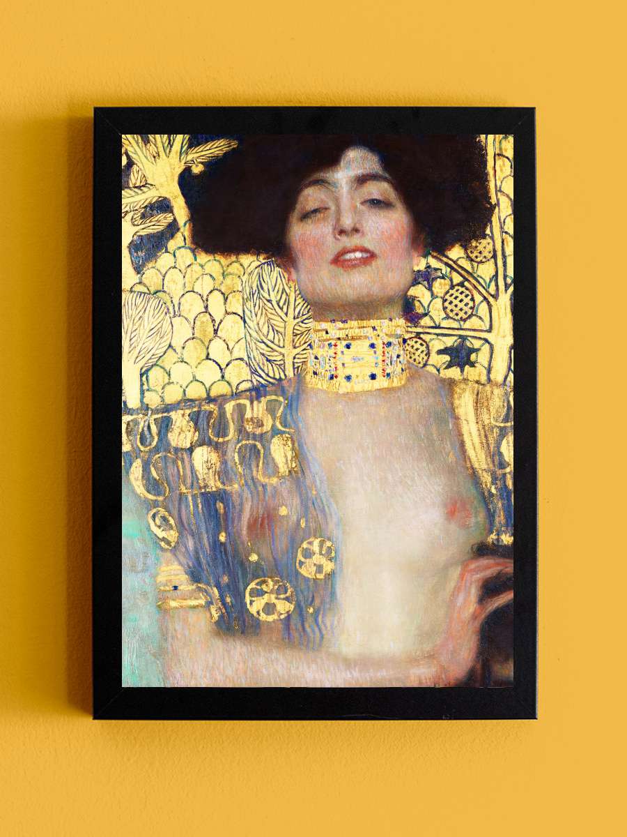 Judith (Female Nude) - Gustav… Gustav Klimt Sanatsal Modern Tablo Siyah Çerçeveli Poster Modern Duvar Tablo