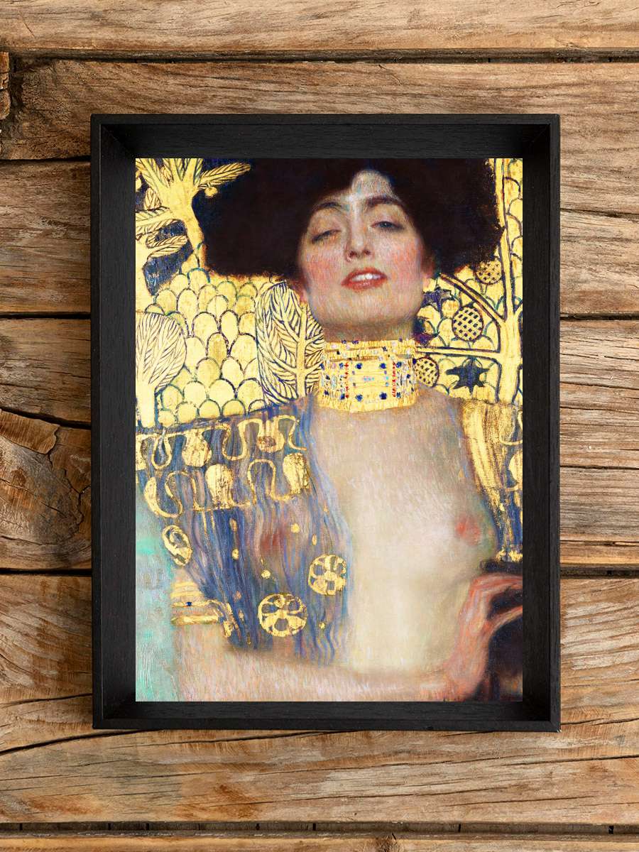 Judith (Female Nude) - Gustav… Gustav Klimt Sanatsal Modern Tablo Siyah Çerçeveli Poster Modern Duvar Tablo