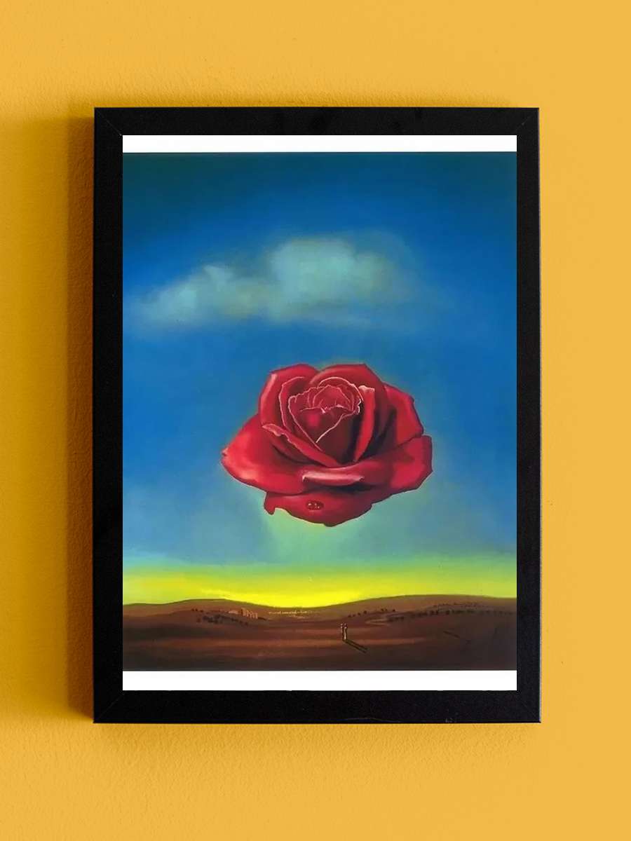 Meditative Rose, 1958 Sanatsal Modern Tablo Siyah Çerçeveli Poster Modern Duvar Tablo