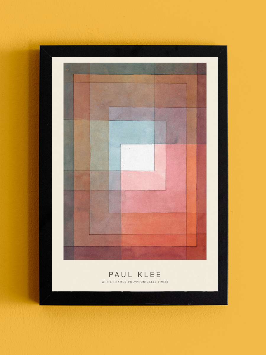 White Framed Polyphonically … (Special Edition) - Paul… Sanatsal Modern Tablo Siyah Çerçeveli Poster Modern Duvar Tablo