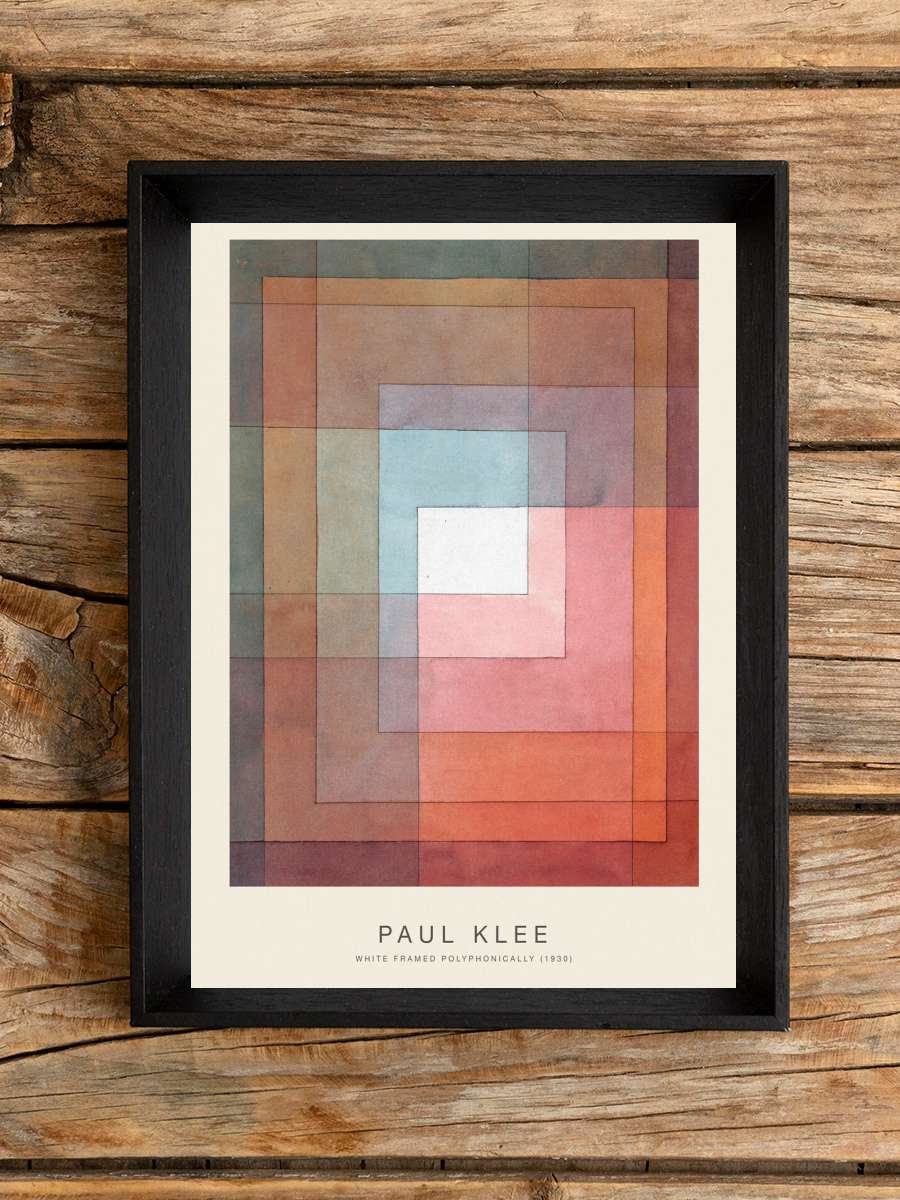 White Framed Polyphonically … (Special Edition) - Paul… Sanatsal Modern Tablo Siyah Çerçeveli Poster Modern Duvar Tablo