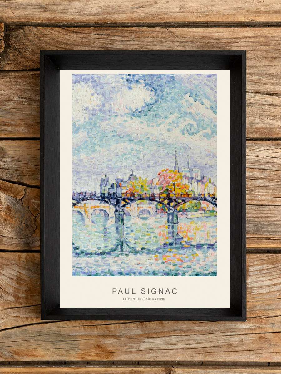 Le pont des Arts (1928) - Paul… Paul Signac Sanatsal Modern Tablo Siyah Çerçeveli Poster Modern Duvar Tablo