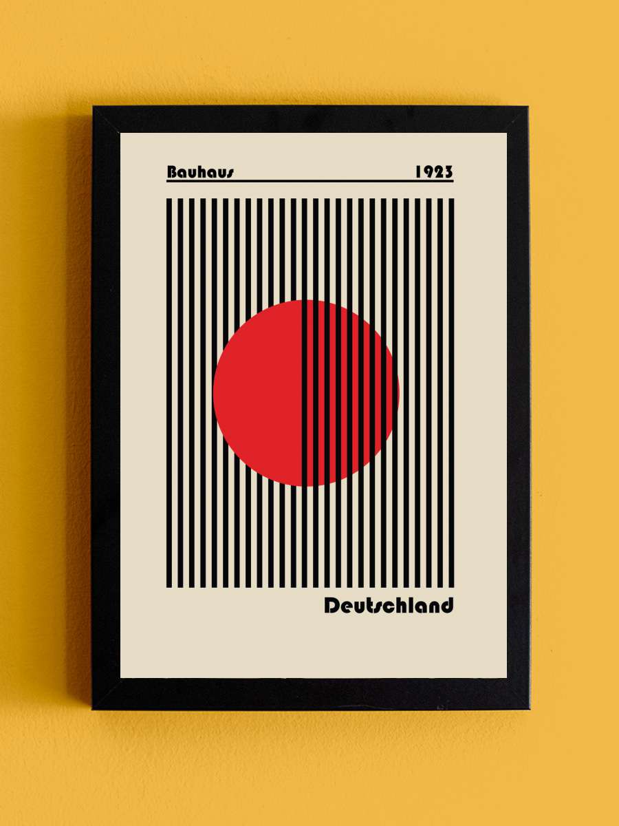 Bauhaus Deutschland Poster Sanatsal Modern Tablo Siyah Çerçeveli Poster Modern Duvar Tablo