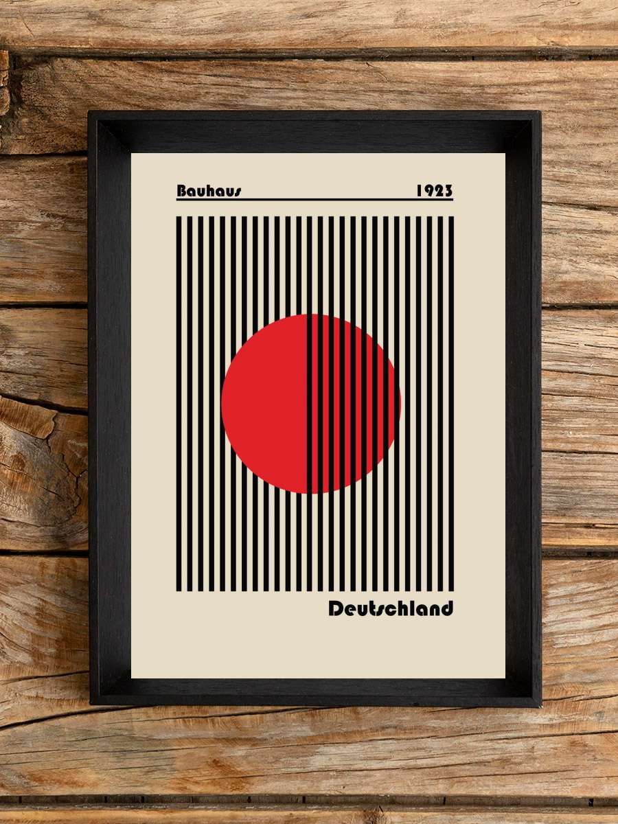 Bauhaus Deutschland Poster Sanatsal Modern Tablo Siyah Çerçeveli Poster Modern Duvar Tablo