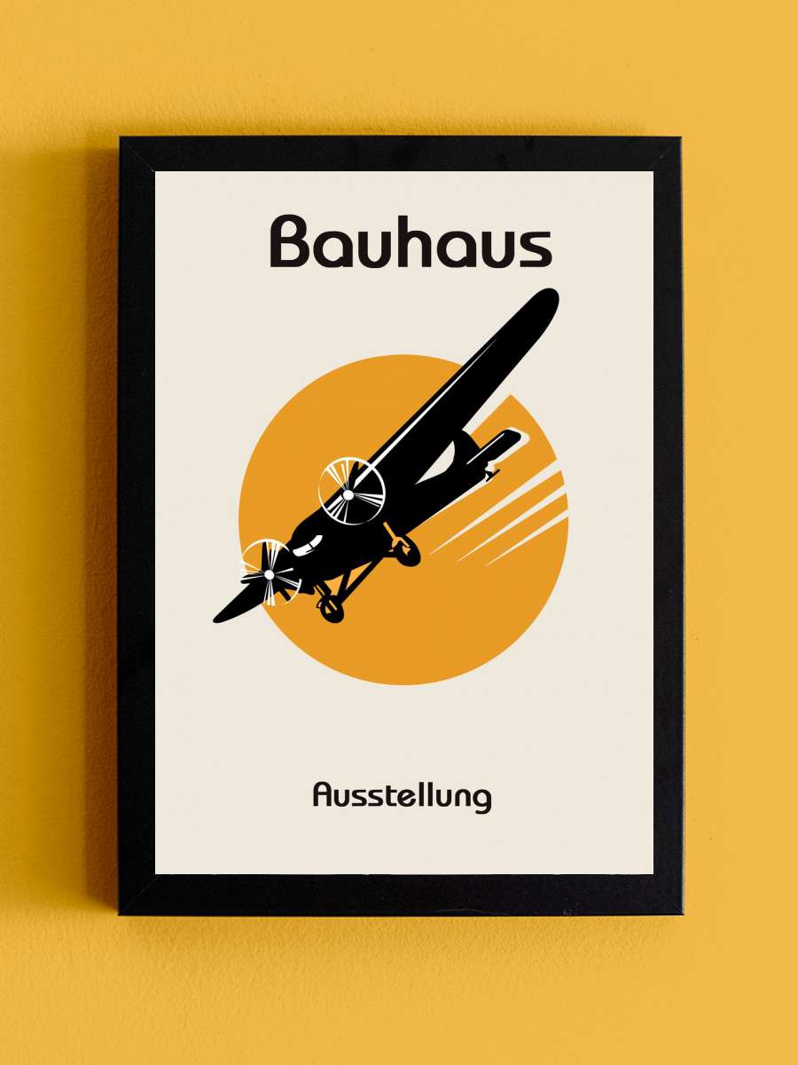 Bauhaus Poster Sanatsal Modern Tablo Siyah Çerçeveli Poster Modern Duvar Tablo