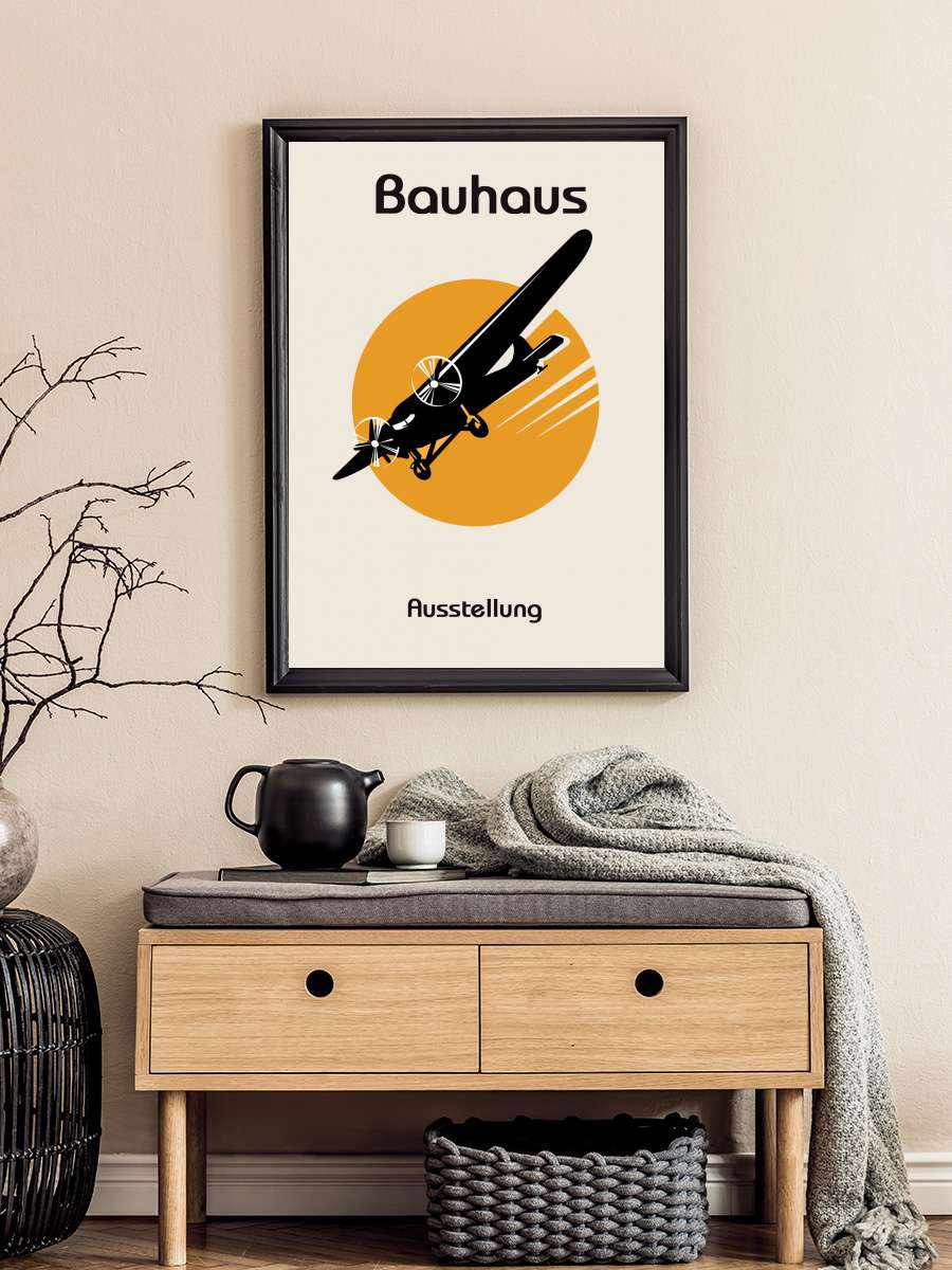 Bauhaus Poster Sanatsal Modern Tablo Siyah Çerçeveli Poster Modern Duvar Tablo