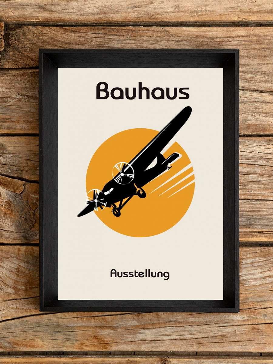 Bauhaus Poster Sanatsal Modern Tablo Siyah Çerçeveli Poster Modern Duvar Tablo