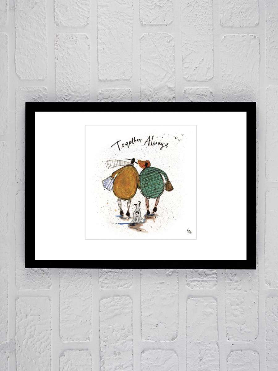 Sam Toft - Together Always Sanatsal Modern Tablo Siyah Çerçeveli Poster Modern Duvar Tablo