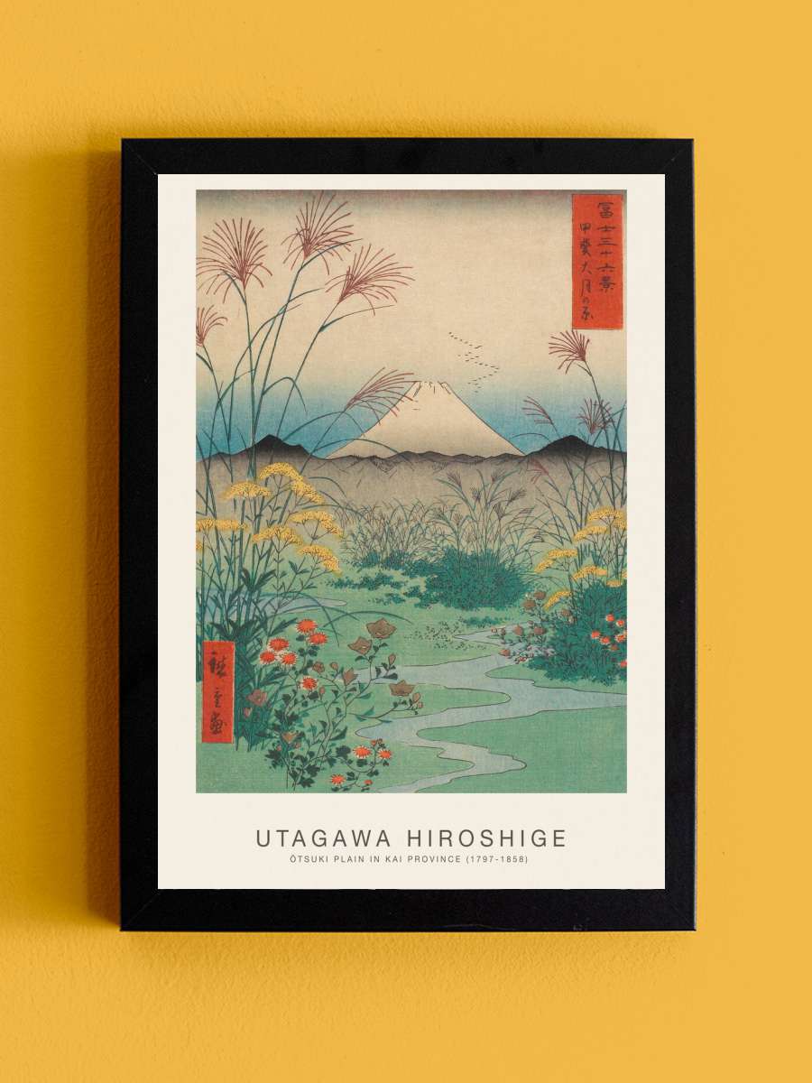 ?tsuki Plain in Kai Province … (Japanese Spring… Sanatsal Modern Tablo Siyah Çerçeveli Poster Modern Duvar Tablo