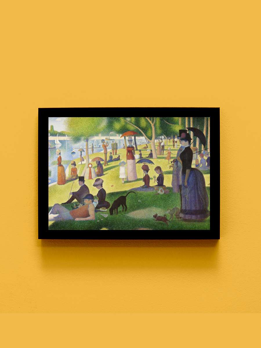 A Sunday on La Grande Jatte … (Traditional Vintage… Sanatsal Modern Tablo Siyah Çerçeveli Poster Modern Duvar Tablo