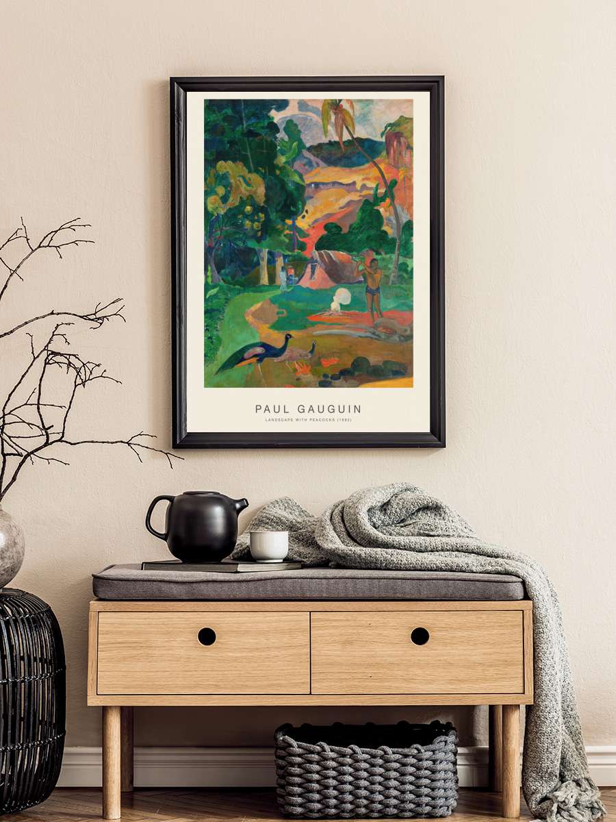 Landscape with Peacocks … (Special Edition) - Paul… Sanatsal Modern Tablo Siyah Çerçeveli Poster Modern Duvar Tablo