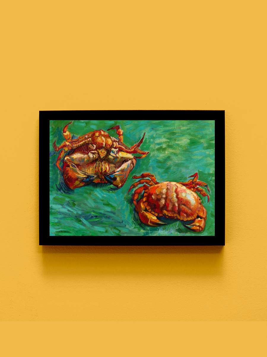 Two Crabs (Vintage Seaside) -… - Vincent van Gogh Sanatsal Modern Tablo Siyah Çerçeveli Poster Modern Duvar Tablo