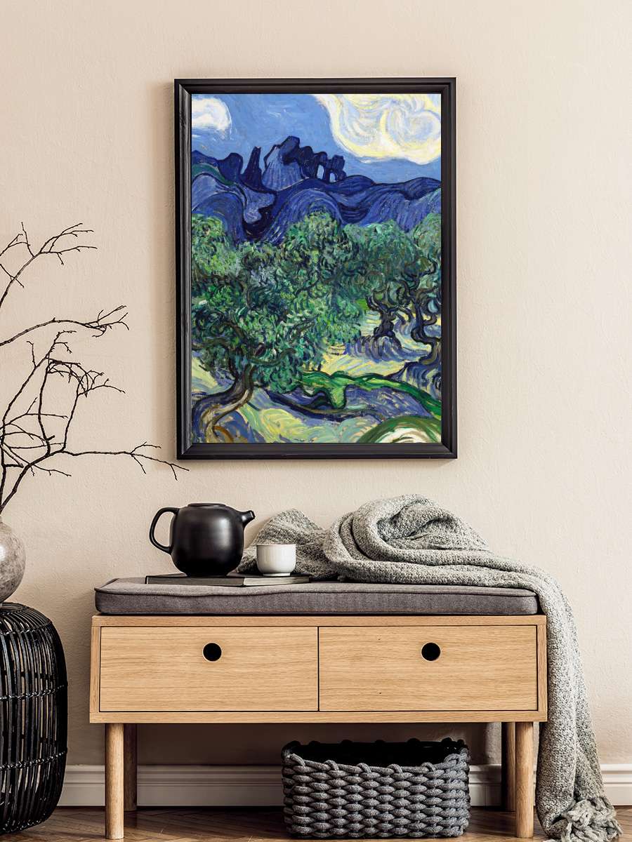 The Olive Trees (Portrait… (Portrait Edition) - Vincent van Gogh Sanatsal Modern Tablo Siyah Çerçeveli Poster Modern Duvar Tablo