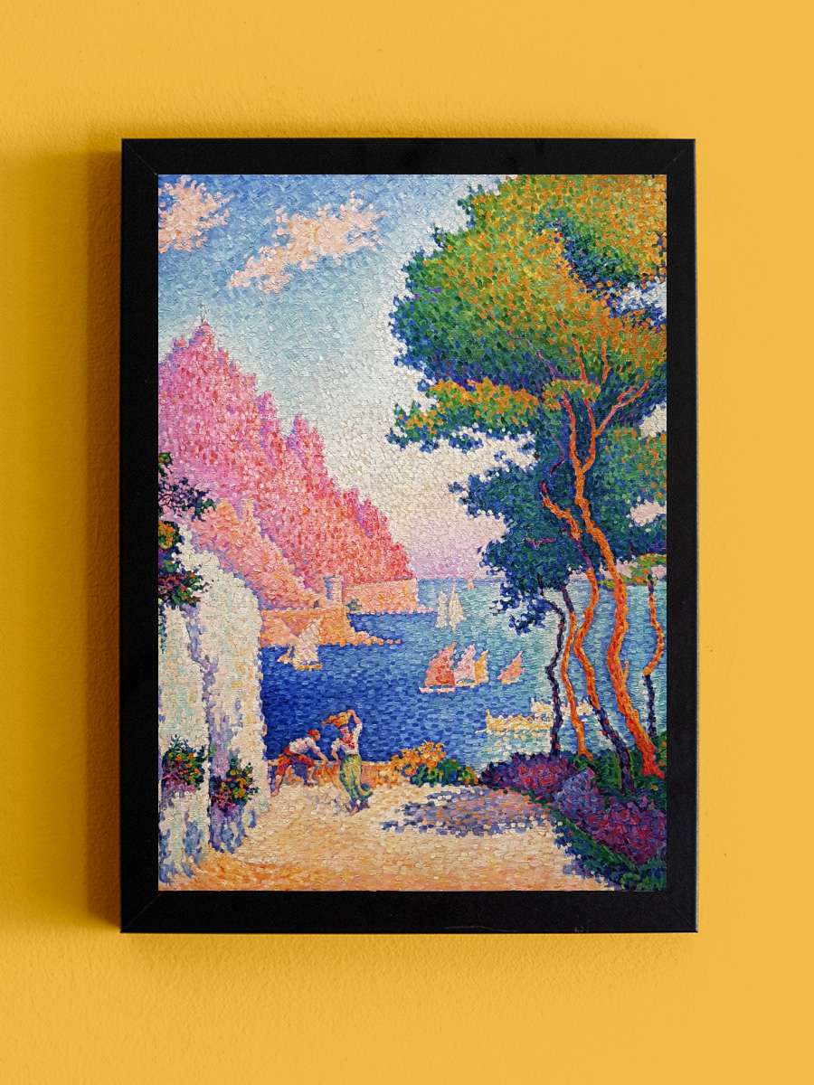 Capo di Noli (Pastel Bathroom… Bathroom Artwork) - Paul Signac Sanatsal Modern Tablo Siyah Çerçeveli Poster Modern Duvar Tablo