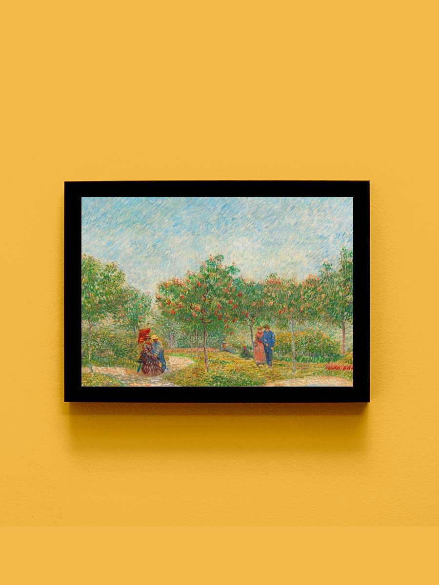 Garden with Courting Couples … (Square Saint-Pierre) -… Sanatsal Modern Tablo Siyah Çerçeveli Poster Modern Duvar Tablo