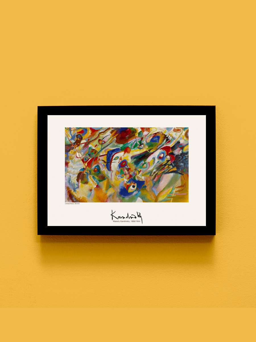 Composition VII (Vintage… (Vintage Abstract) - Wassily Kandinsky Sanatsal Modern Tablo Siyah Çerçeveli Poster Modern Duvar Tablo