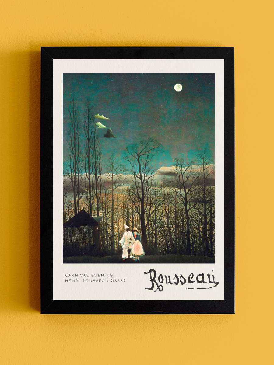 Carnival Evening - Henri… Henri Rousseau Sanatsal Modern Tablo Siyah Çerçeveli Poster Modern Duvar Tablo