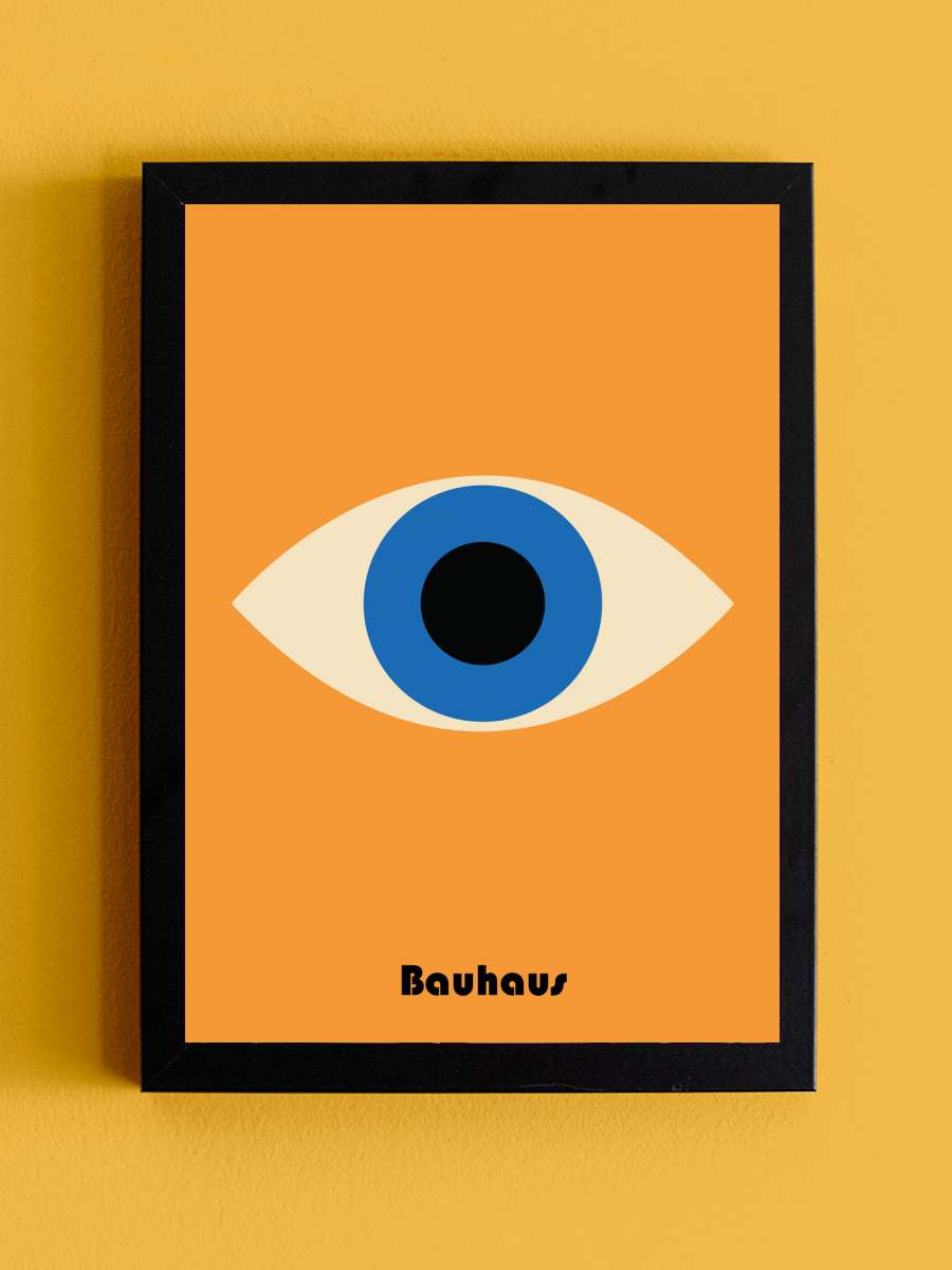 Bauhaus Eye Sanatsal Modern Tablo Siyah Çerçeveli Poster Modern Duvar Tablo