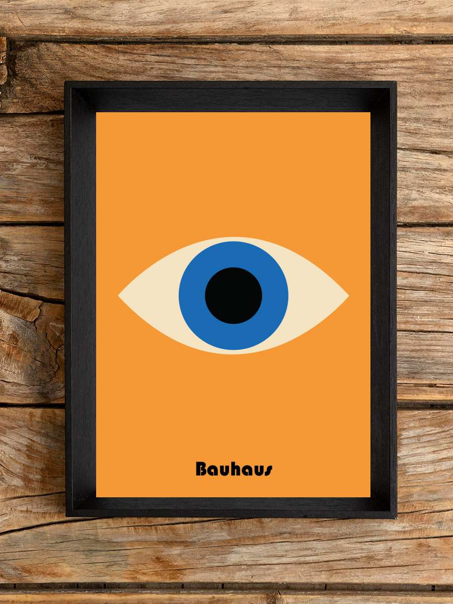 Bauhaus Eye Sanatsal Modern Tablo Siyah Çerçeveli Poster Modern Duvar Tablo