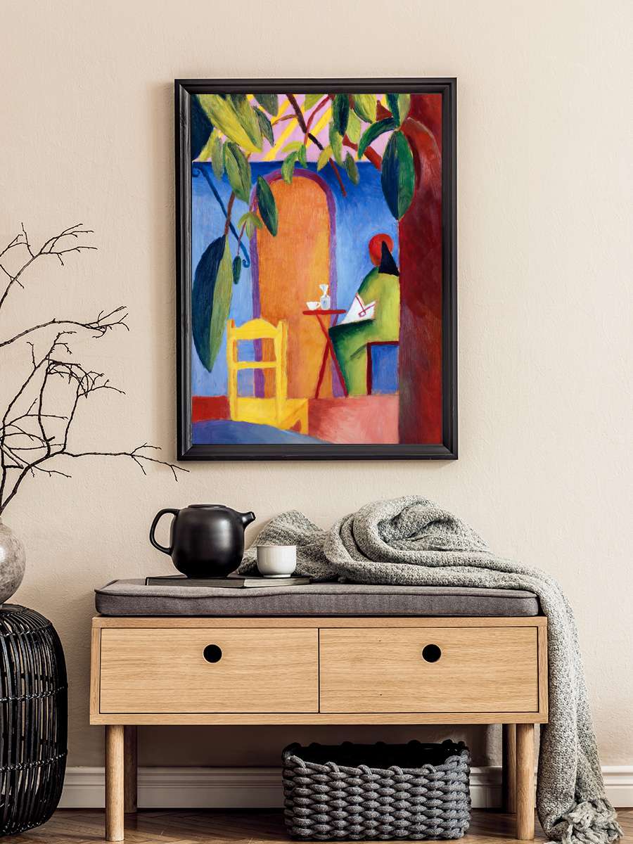 Turkish Cafe No.2 (Abstract… (Abstract Bistro Painting) - August… Sanatsal Modern Tablo Siyah Çerçeveli Poster Modern Duvar Tablo