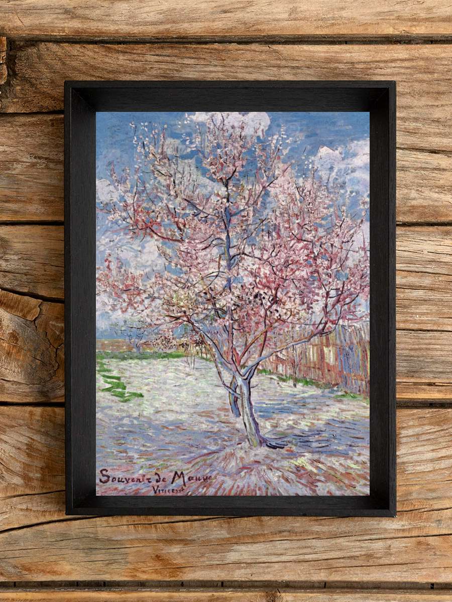 Souvenir de Mauve - Pink Peach Tree in Blossom,… Sanatsal Modern Tablo Siyah Çerçeveli Poster Modern Duvar Tablo