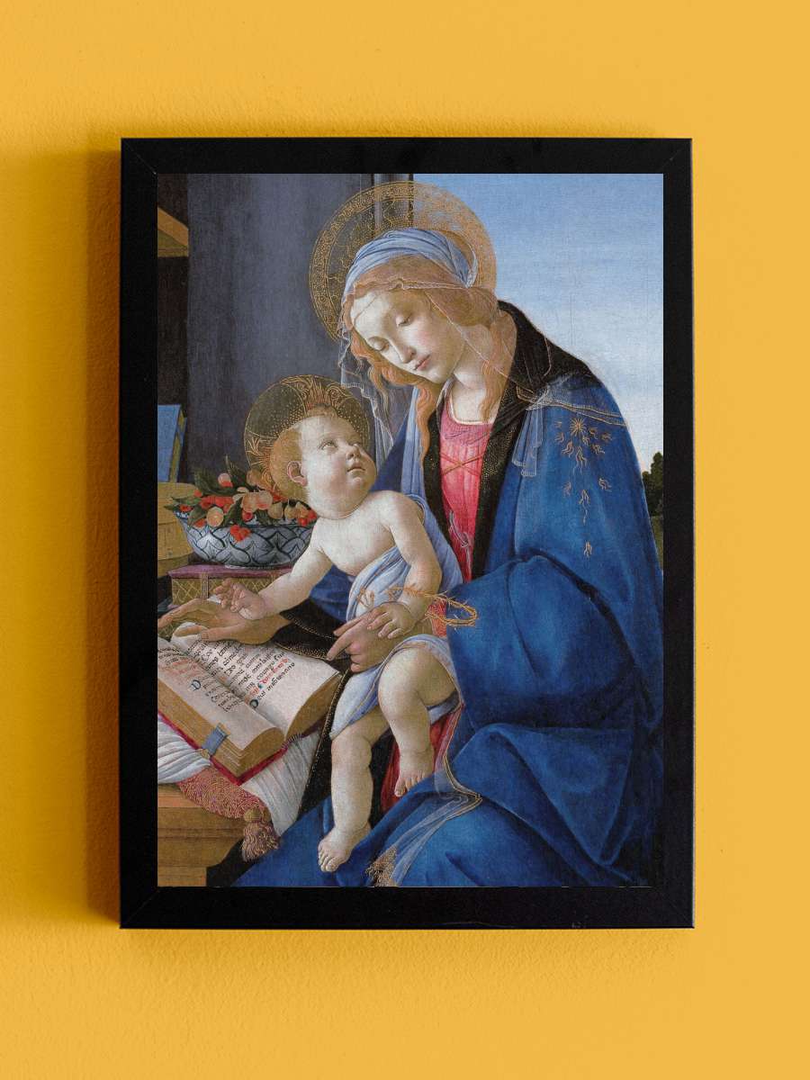 The Madonna & Book - Sandro… Sandro Botticelli Sanatsal Modern Tablo Siyah Çerçeveli Poster Modern Duvar Tablo