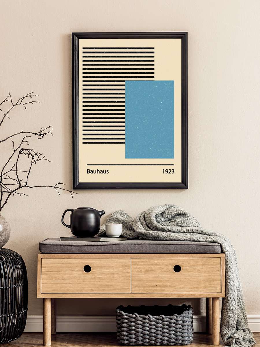 Bauhaus 1923 Poster Sanatsal Modern Tablo Siyah Çerçeveli Poster Modern Duvar Tablo