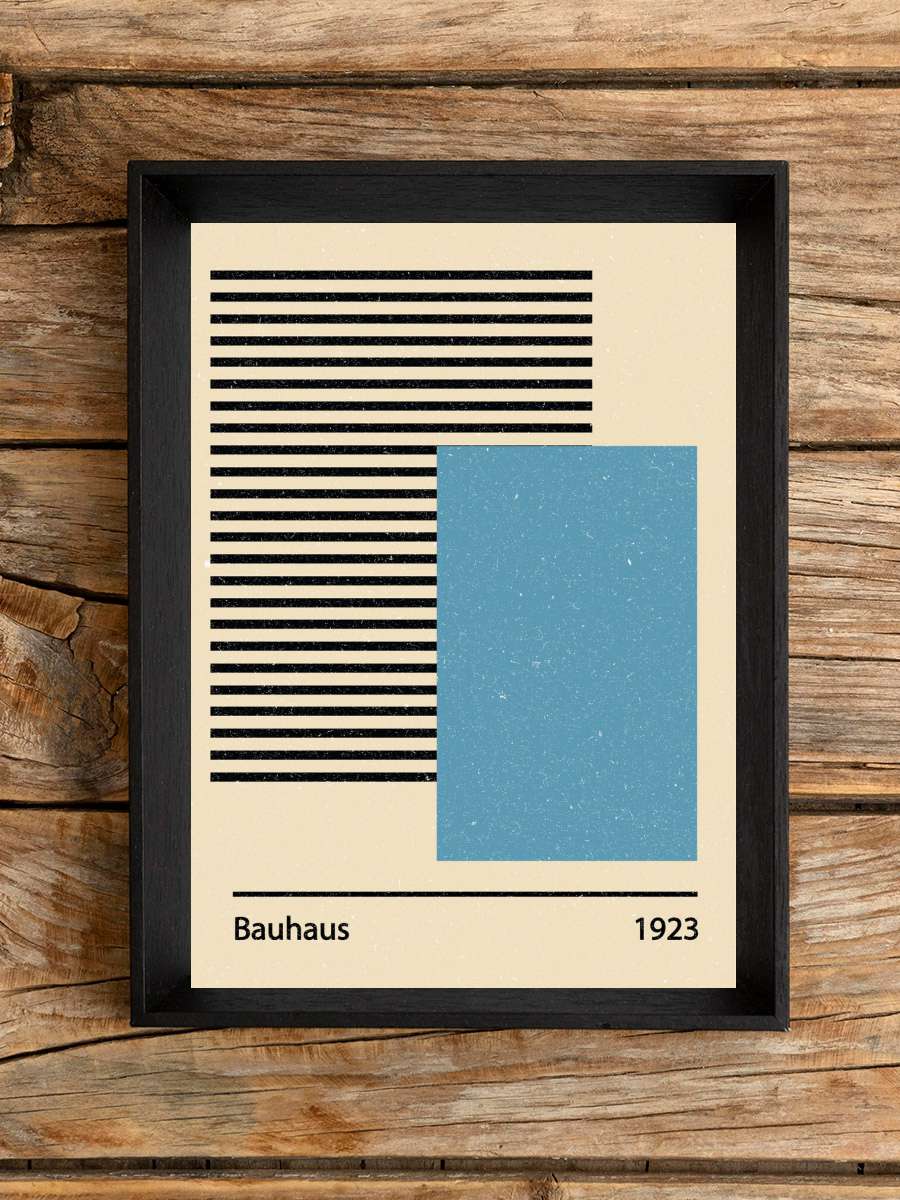 Bauhaus 1923 Poster Sanatsal Modern Tablo Siyah Çerçeveli Poster Modern Duvar Tablo