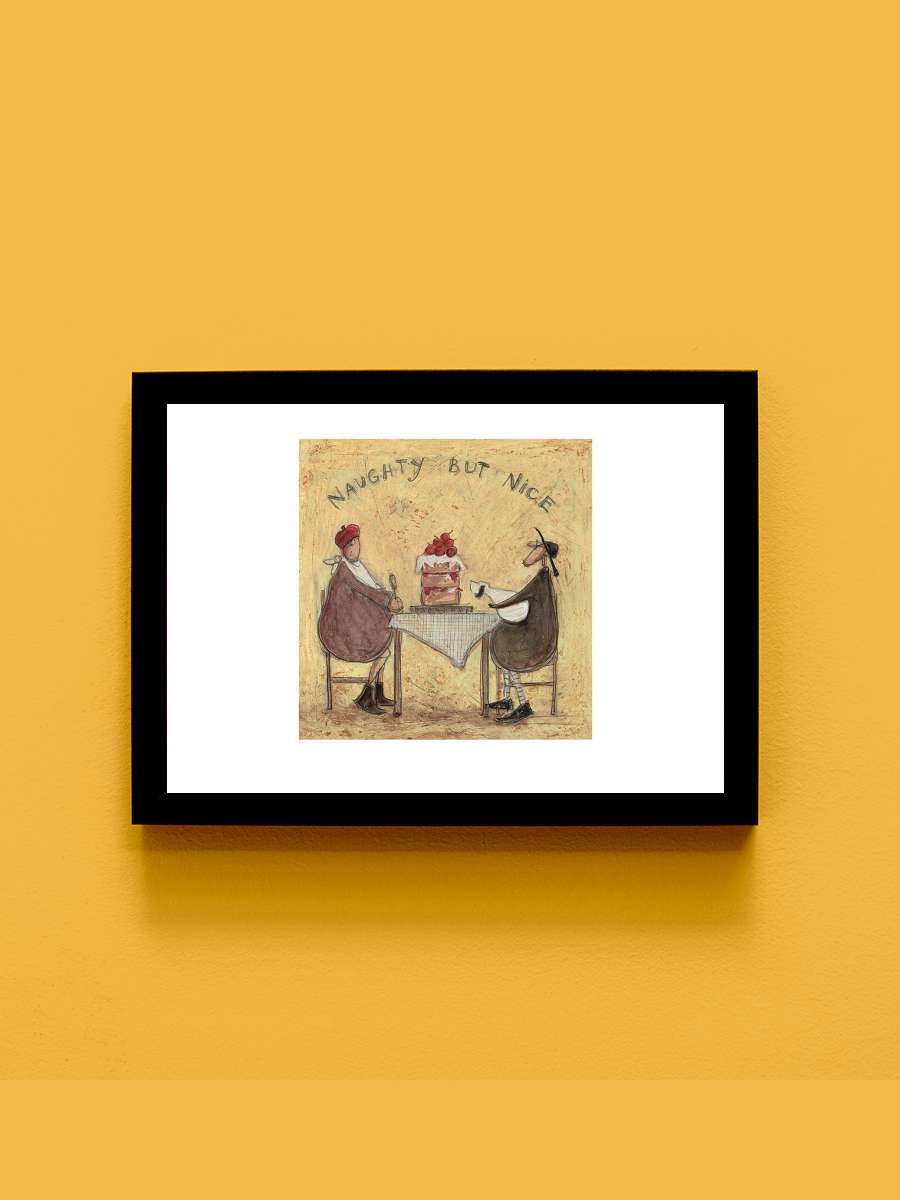 Sam Toft - Naughty But Nice Sanatsal Modern Tablo Siyah Çerçeveli Poster Modern Duvar Tablo