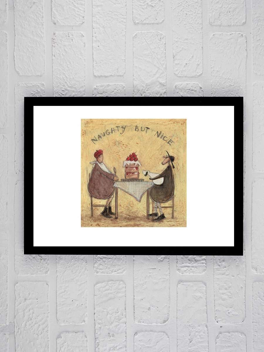 Sam Toft - Naughty But Nice Sanatsal Modern Tablo Siyah Çerçeveli Poster Modern Duvar Tablo