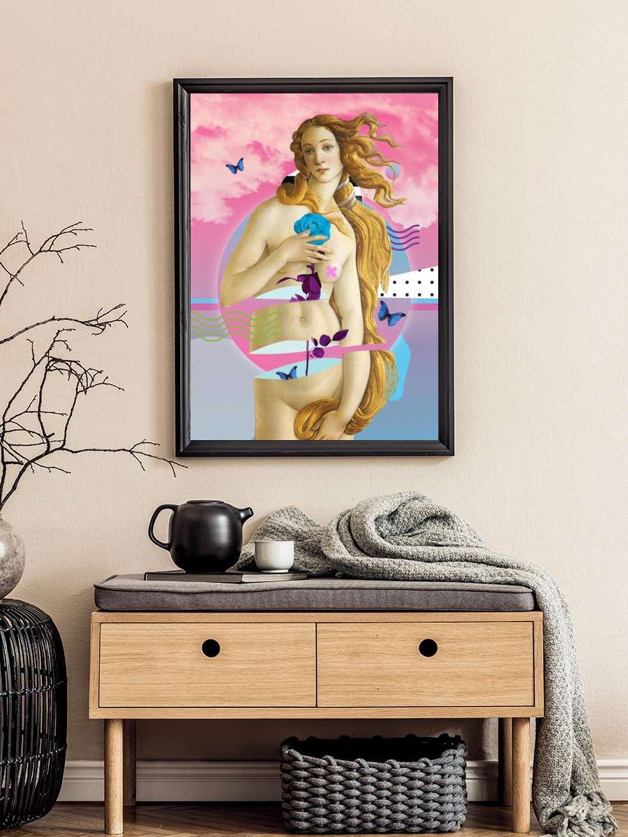 La femme Sanatsal Modern Tablo Siyah Çerçeveli Poster Modern Duvar Tablo