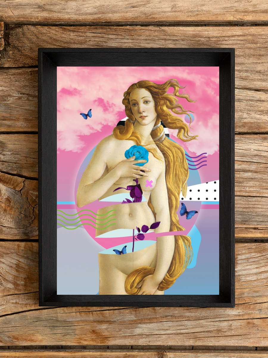 La femme Sanatsal Modern Tablo Siyah Çerçeveli Poster Modern Duvar Tablo