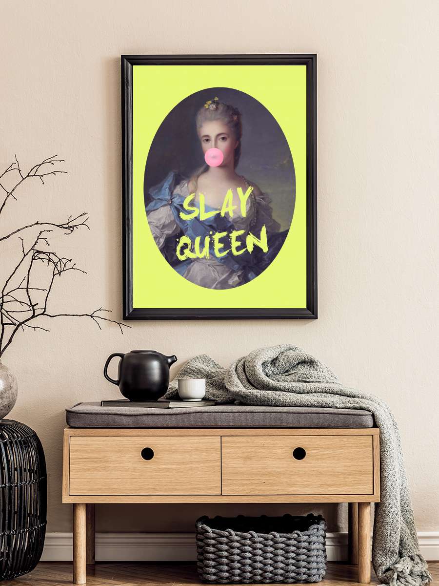 Slayqueenyellow Ratioiso Sanatsal Modern Tablo Siyah Çerçeveli Poster Modern Duvar Tablo