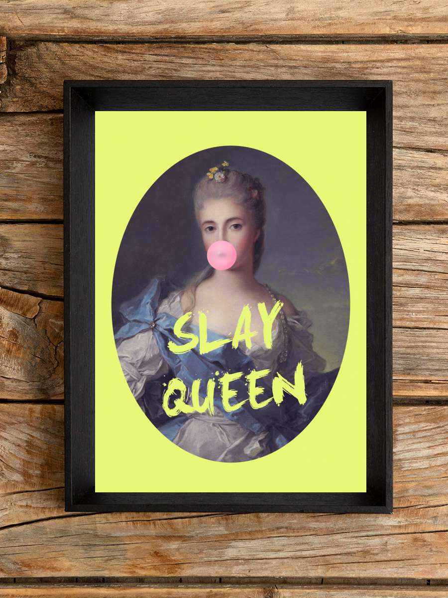 Slayqueenyellow Ratioiso Sanatsal Modern Tablo Siyah Çerçeveli Poster Modern Duvar Tablo