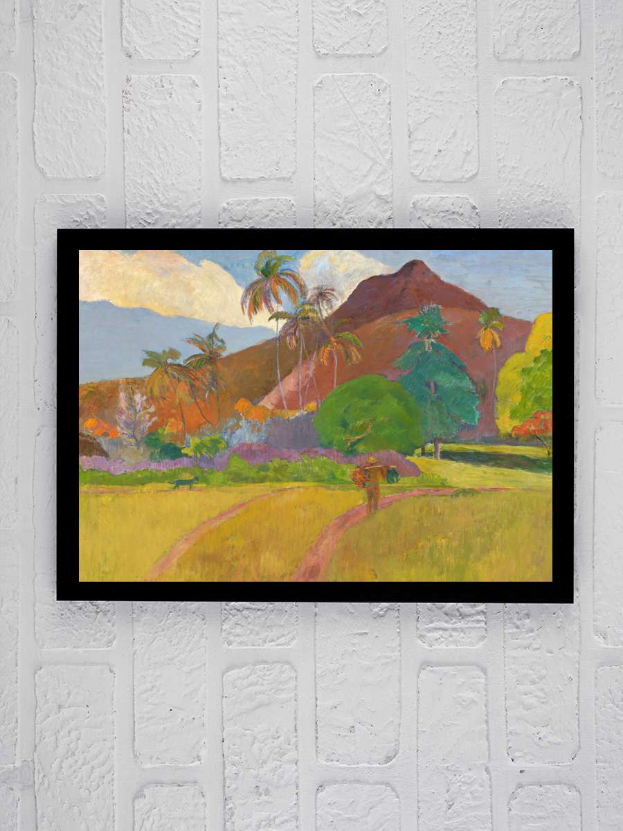 Bright Tahitian Landscape … (Vintage Mountains) - Paul… Sanatsal Modern Tablo Siyah Çerçeveli Poster Modern Duvar Tablo