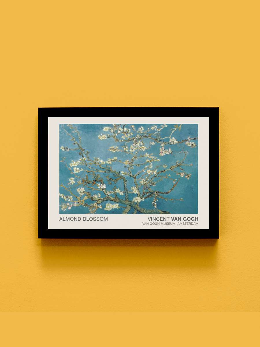 Almond Blossoms Sanatsal Modern Tablo Siyah Çerçeveli Poster Modern Duvar Tablo