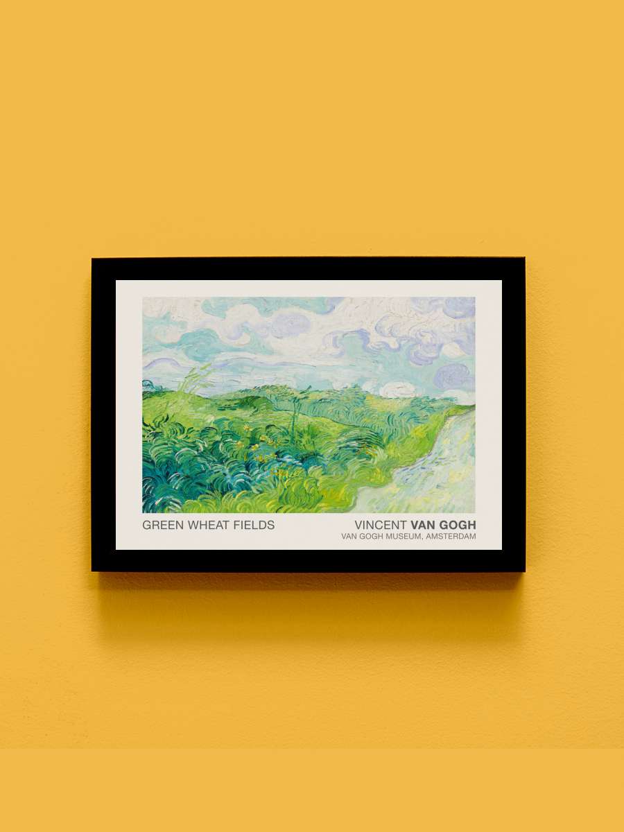 Green Wheat Fields (Museum… (Museum Vintage Lush Landscape) -… Sanatsal Modern Tablo Siyah Çerçeveli Poster Modern Duvar Tablo