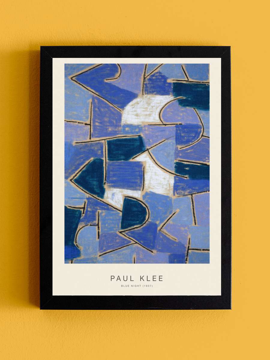 Blue Night (Special Edition) -… - Paul Klee Sanatsal Modern Tablo Siyah Çerçeveli Poster Modern Duvar Tablo