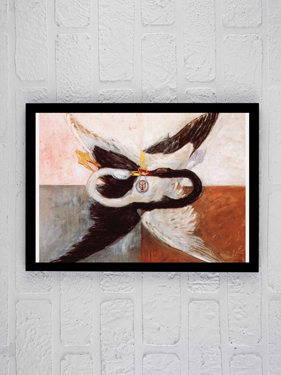 The Swan, Final (Abstract Art) … - Hilma af Klint Sanatsal Modern Tablo Siyah Çerçeveli Poster Modern Duvar Tablo