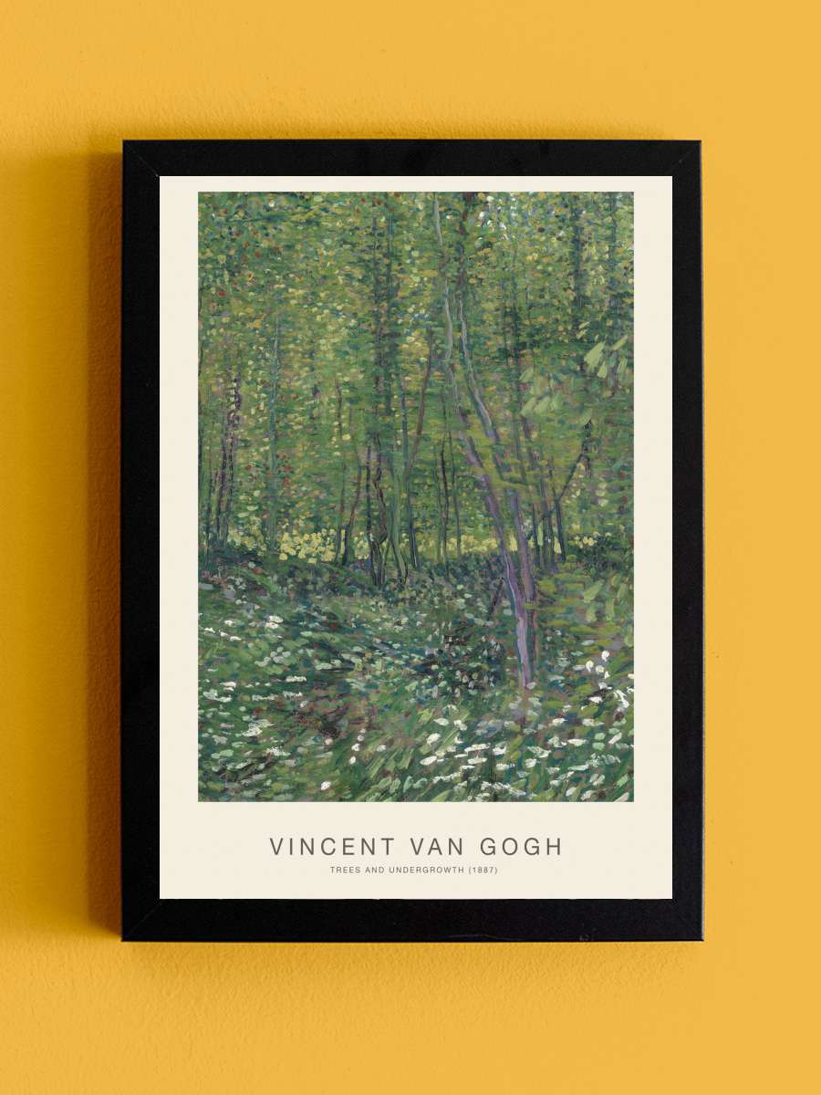 Trees & Undergrowth (Rustic… (Rustic Woodland) - Vincent van… Sanatsal Modern Tablo Siyah Çerçeveli Poster Modern Duvar Tablo