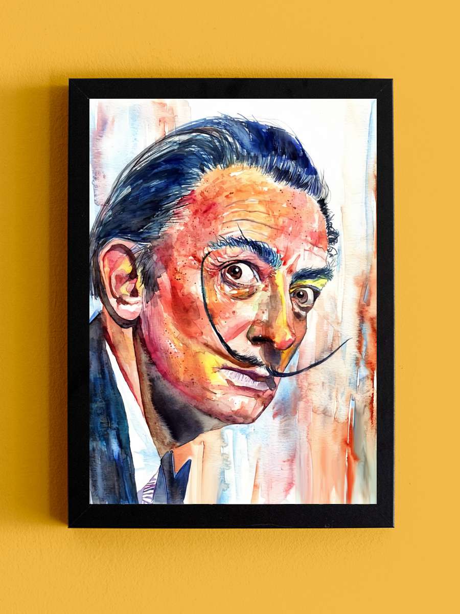 S.Dali Painting Sanatsal Modern Tablo Siyah Çerçeveli Poster Modern Duvar Tablo