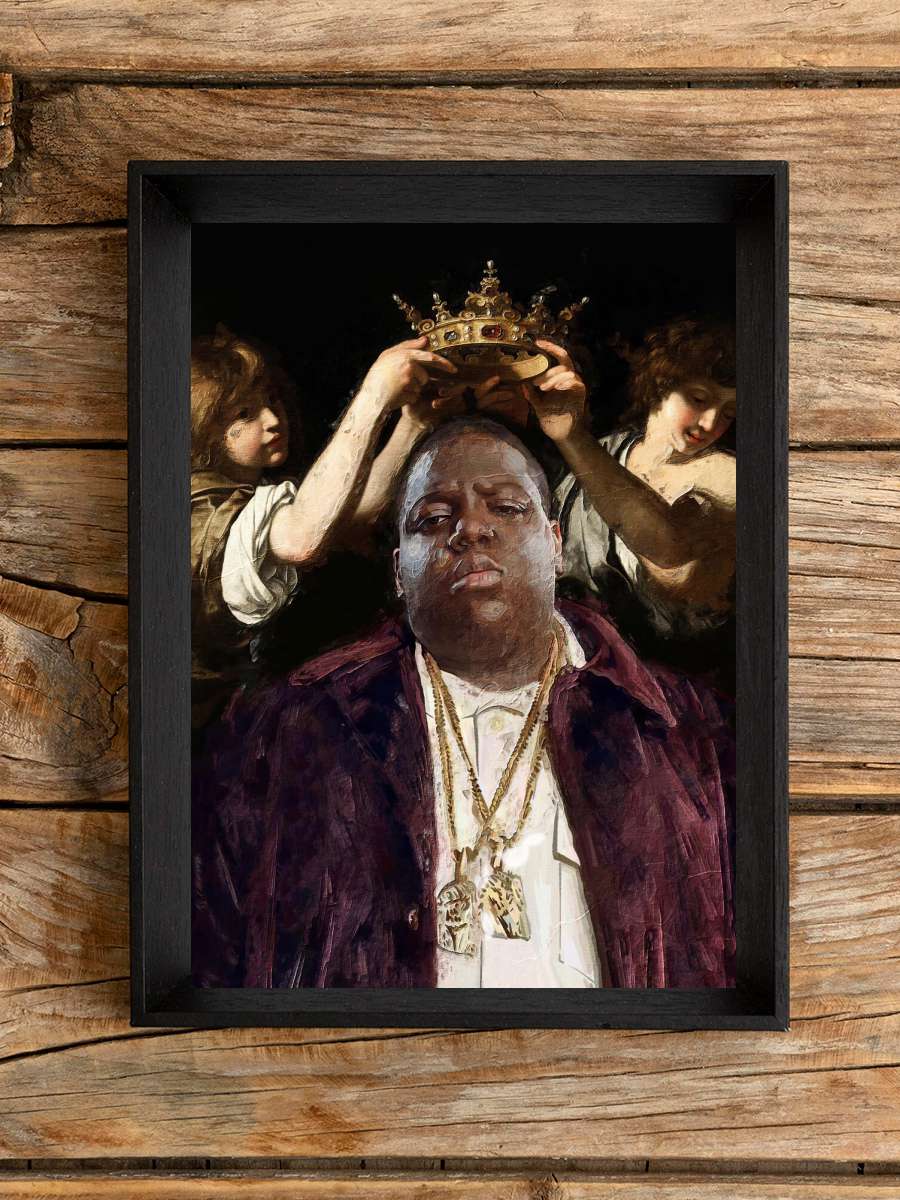 Biggie King Sanatsal Modern Tablo Siyah Çerçeveli Poster Modern Duvar Tablo